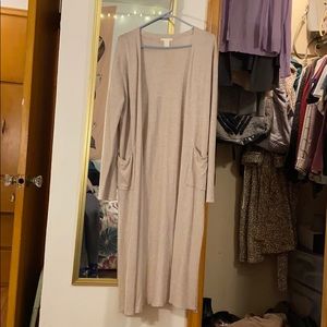 H&M cream duster cardigan